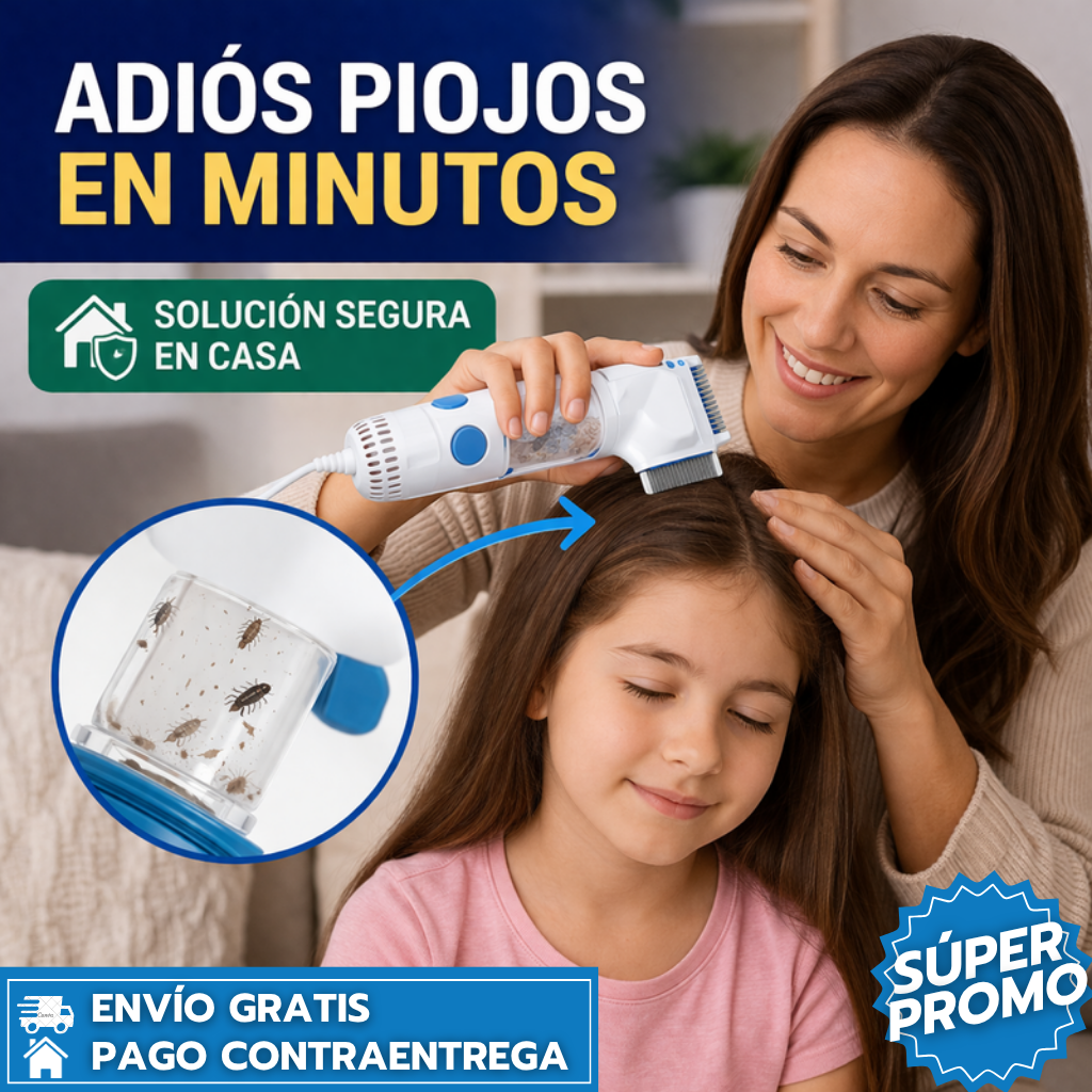 Cepillo Electrico: Elimina Piojos y Liendres al Instante sin Químicos y sin Dolor