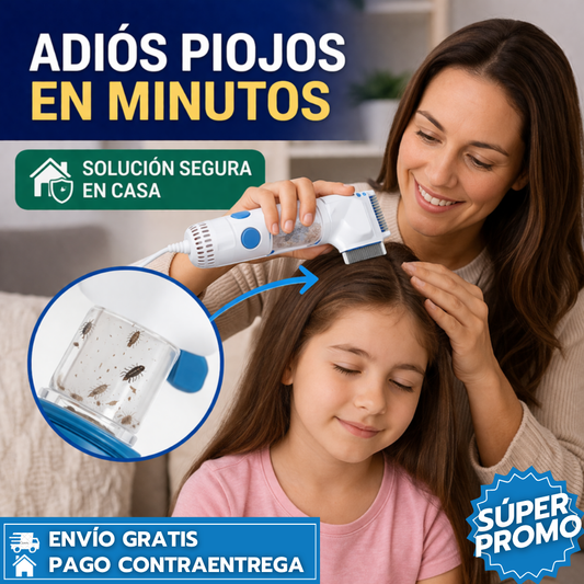 Cepillo Electrico: Elimina Piojos y Liendres al Instante sin Químicos y sin Dolor
